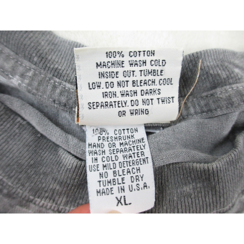 VINTAGE Ragtops Shirt Mens Extra Large Gray American Bald Eagle Tie Dye Cotton* - Picture 14 of 14